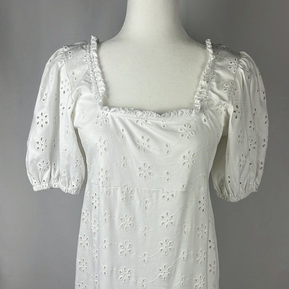 ASOS Design Maternity White Eyelet Puff
Sleeve Dress - Picture 5 of 10